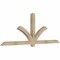 Ekena Millwork Redmond Rough Sawn Timber Gable Bracket, Douglas Fir, 96"W x 36"H x 4"D x 4"F, 9/12 Pitch GBW096X36X0404RED00RDF - alternate 4
